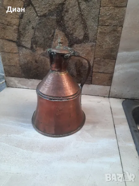 медна бакърена кана ибрик, снимка 1