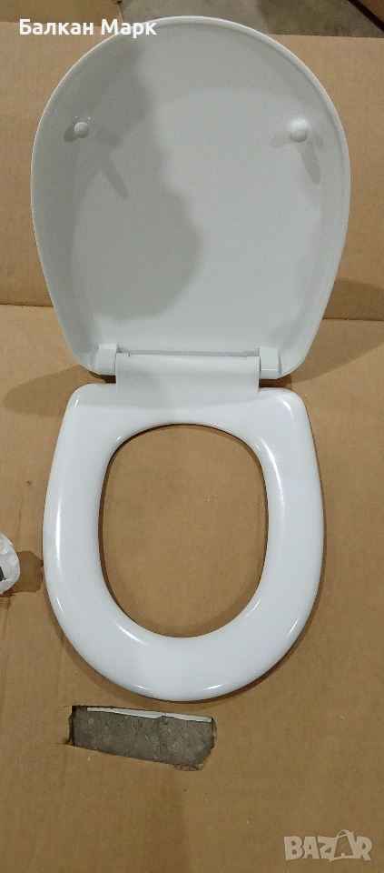 Седалка за тоалетна с плавно затваряне – дуропласт, 43×35 см, снимка 1