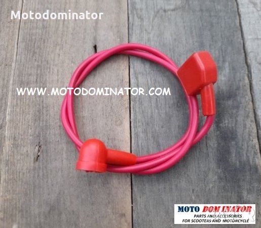 Кабелна връзка за акумулатор 78см - плюсова клема, снимка 1