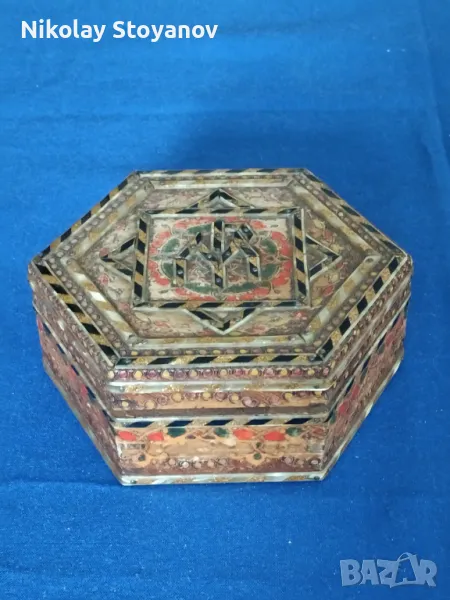 Дървена кутийка за бижута, снимка 1