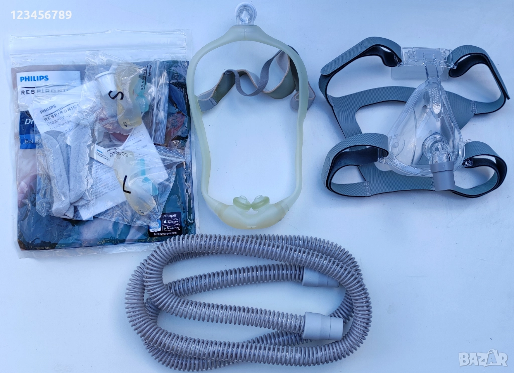 Philips Respironics DreamWear Gel Pillows назална + BMC-FM2 лицева маска, снимка 1