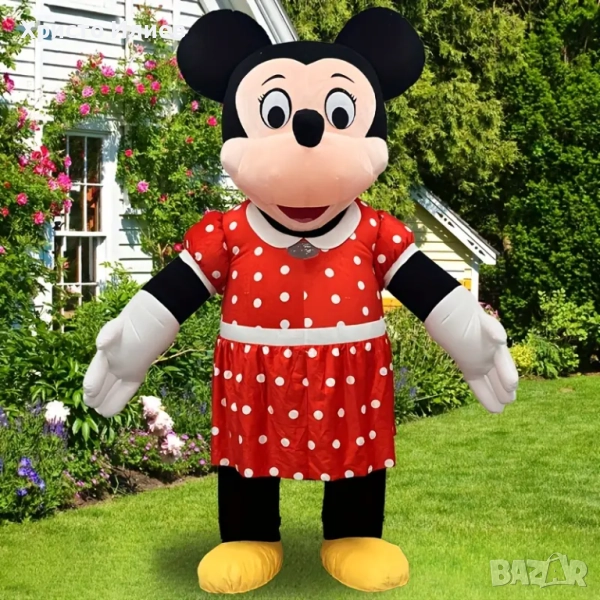Гигантски надуваем Костюм на Мини Маус 1,9м за парти, снимка 1