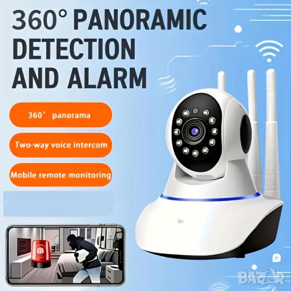 Безжична 360° панорамна камера IP36 , снимка 1