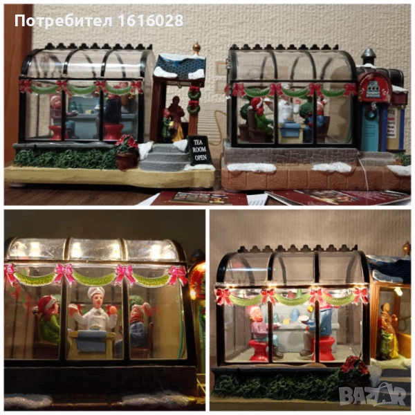 LED коледна украса Чаен и Сладкарски павилиони за изграждане на Коледни селца., снимка 1