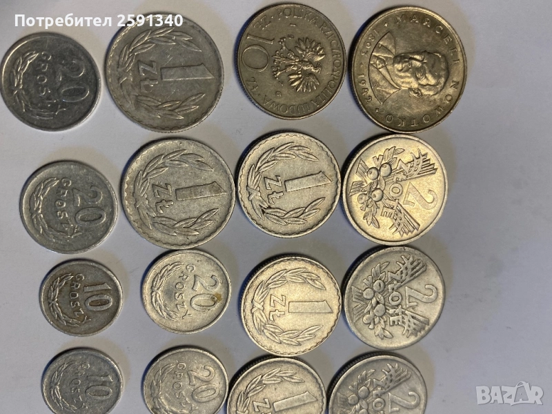 Полоски злоти монети лот, снимка 1