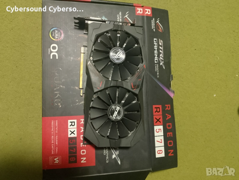 Asus Rog strix Radeon Rx 570 4GB, снимка 1