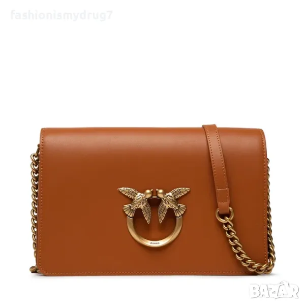 Pinko оригинална чанта от естествена кожа с кутия , снимка 1