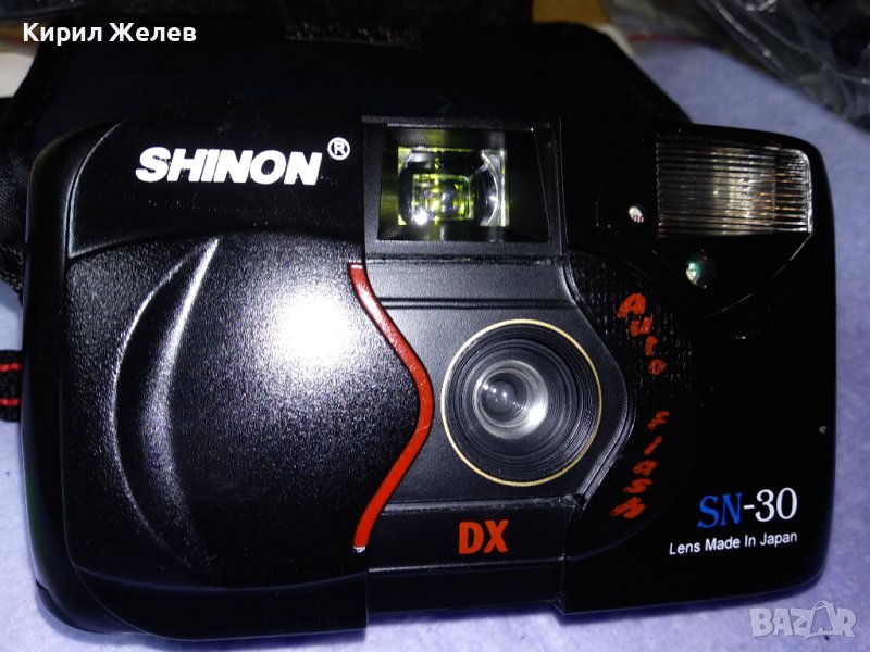 SHINON SN-30 Lens Made In Japan СТАР КОЛЕКЦИОНЕРСКИ ЛЕНТОВ ФОТОАПАРАТ ШИНОН с КАЛЪФ 17040, снимка 1