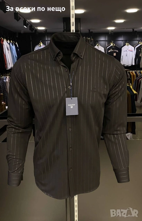 Gant Мъжка Черна Риза С Дълъг Ръкав Код A1156, снимка 1