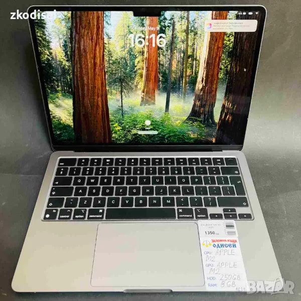 Лаптоп MACBOOK AIR M2 2022 13,6 Инча, снимка 1