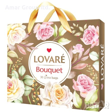 Чай Lovare, Bouquet Set, Черен и зелен, 6 вида х 5 броя, снимка 1