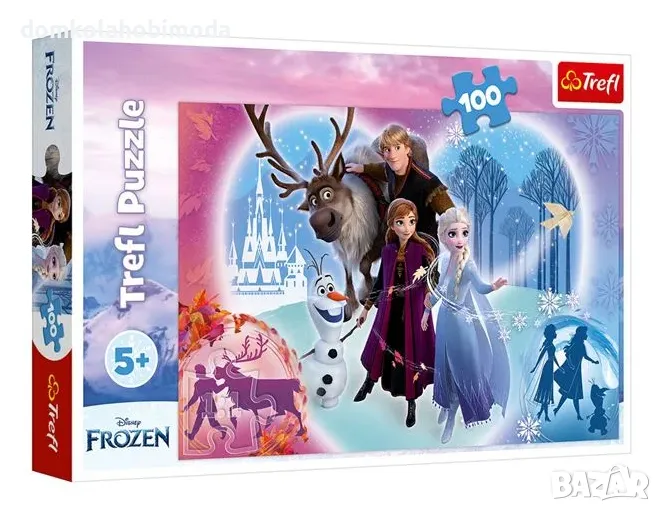 Пъзел Елаза и Ана Frozen Trefl, 100 части, снимка 1