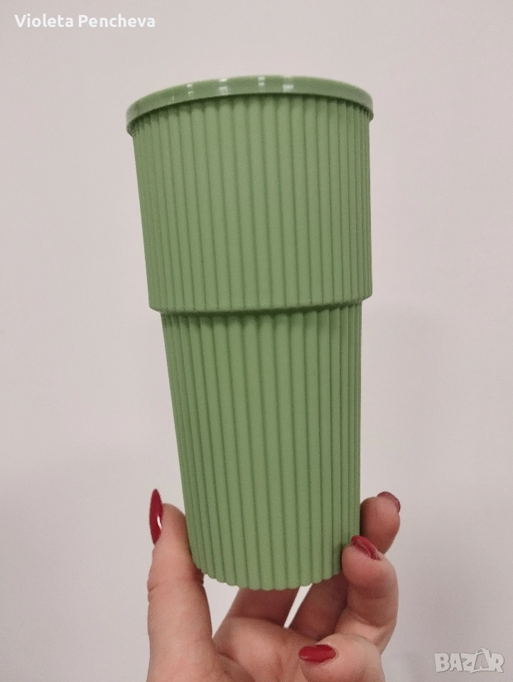 Пластмасови чаши за многократна употреба 530мл., снимка 1