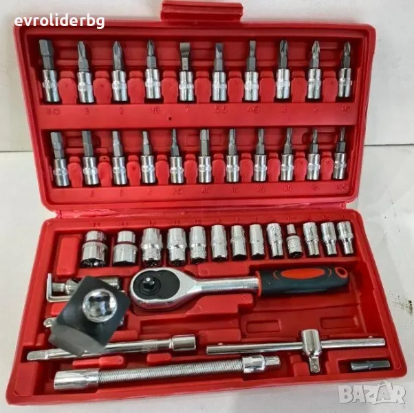 ❗ШОК-РАЗПРОДАЖБА❗ Гедоре 46 части 1/4"., снимка 1