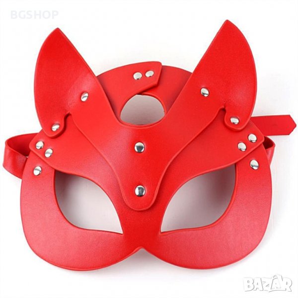 Еротична маска за лице , секси маска - Секси коте - Red, снимка 1