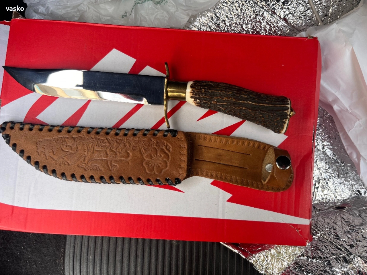 Стар Български,рог,30см,3мм, снимка 1