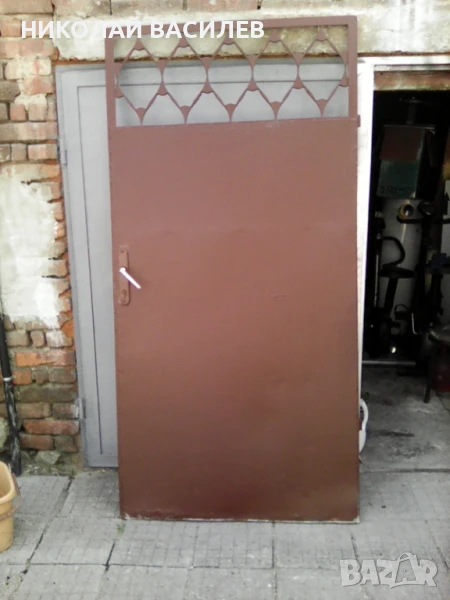   Метална      врата   без    рамка  - 90  см  .   /  2  м    ., снимка 1