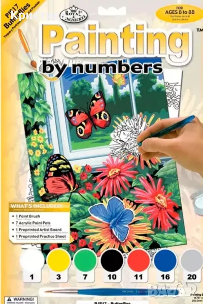 Комплект за рисуване с акрилни бои, снимка 1