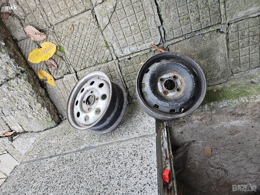 Стоманена джанта R13 4x100 - ф58;  4x110 -ф62 – по 1бр., снимка 1