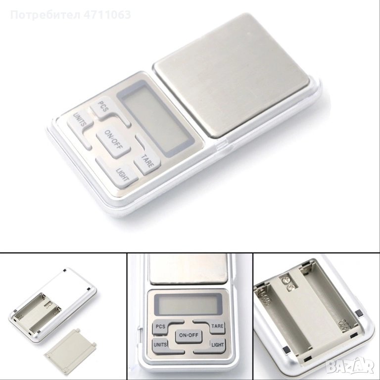 Джобна дигитална везна с висока точност и LCD дисплей, снимка 1