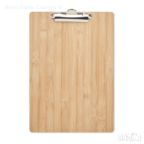 клипборд бамбук и метал за листове А4, стабилен и надежден, снимка 1