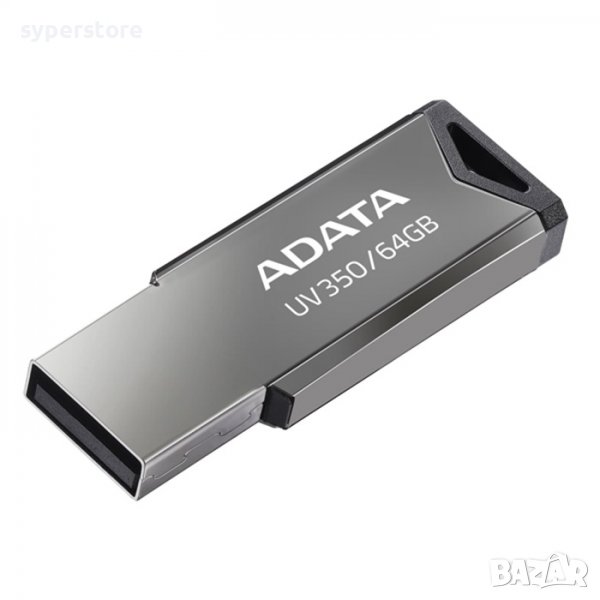 USB Флаш памет, 64GB, U3.2, A-Data UV350, черна, SS300249, снимка 1