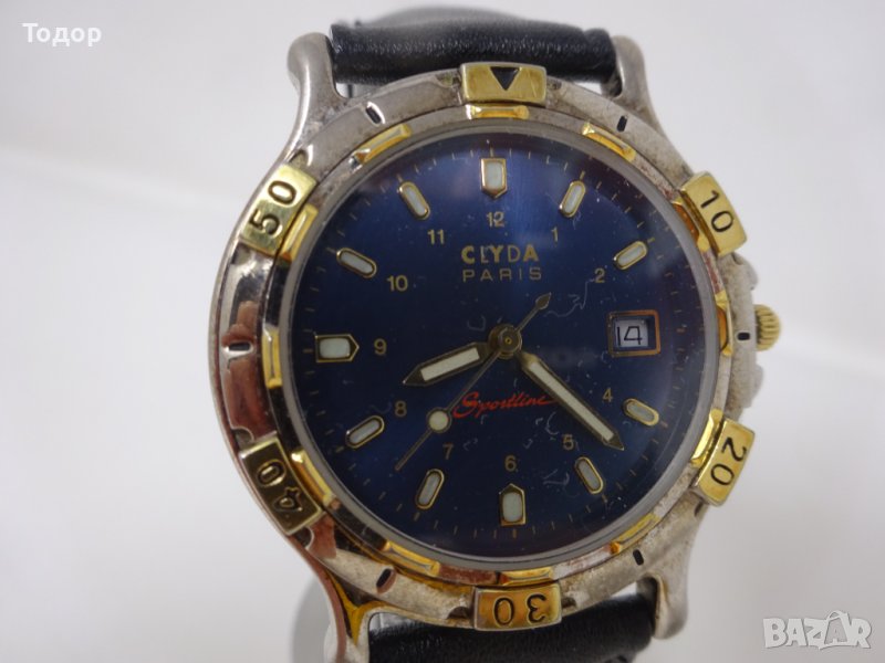 Мъжки френски кварцов часовник CLYDA, снимка 1