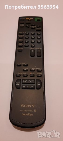 SONY VTR RMT-V166J SHOW VIEW дистанционно, снимка 1