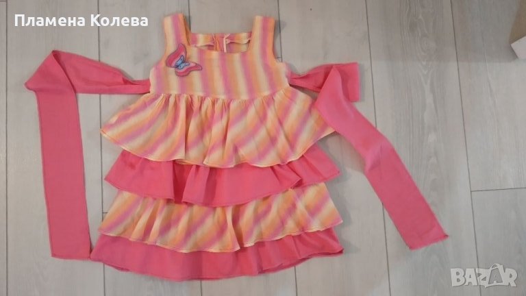 Уникална рокля на волани, снимка 1