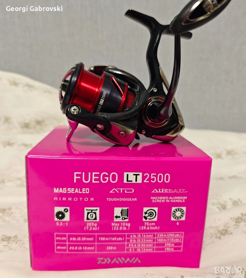 Продавам макара с преден аванс DAIWA Fuego LT 2500, снимка 1