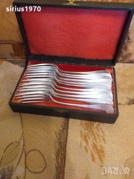 Немски посребрени вилици 11 броя Мелиха 1940 година, снимка 1