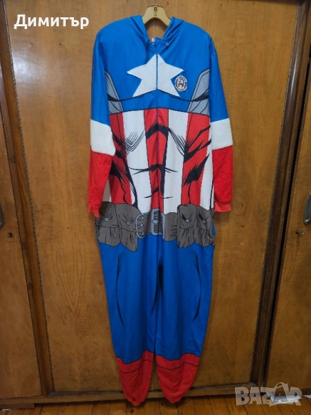 костюм Marvel Comics Captain America Halloween Хелоуин costume x-men dc comics, снимка 1