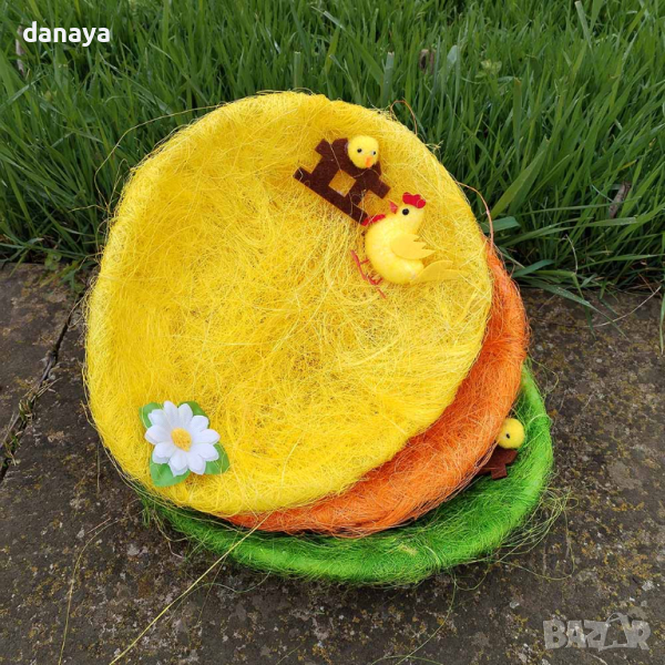 4604 Овален панер за великденски яйца, 24×21см, снимка 1