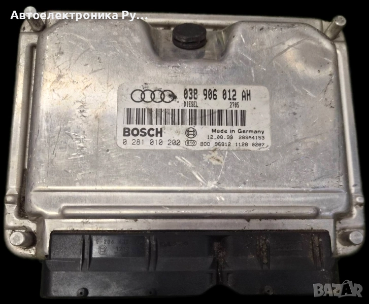 компютър AUDI A4 1.9 TDI, BOSCH ,0 281 010 200, BOSCH 0281010200, 038 906 012 AH, снимка 1