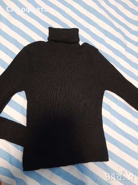 Черна поло блуза Trendyol , снимка 1