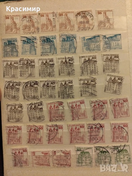 Пощенски марки Германия Замъци., снимка 1