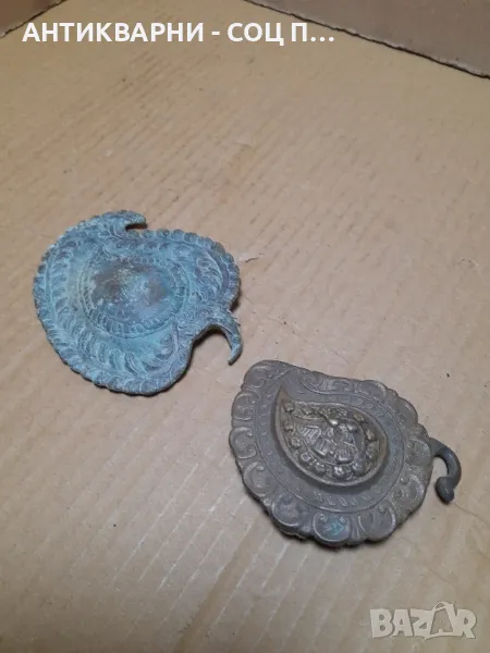 Комплект От 2бр Стари Единични Пафти За Народни Носии., снимка 1