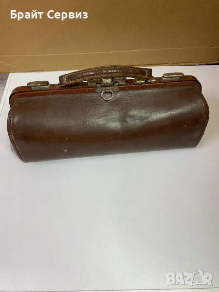 Стара кожена докторска чанта, снимка 1