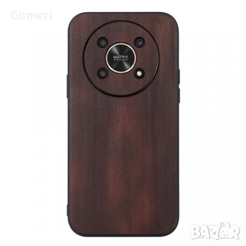 Huawei Honor Magic4 Lite - Твърд Кожен Гръб , снимка 6 - Калъфи, кейсове - 37243885