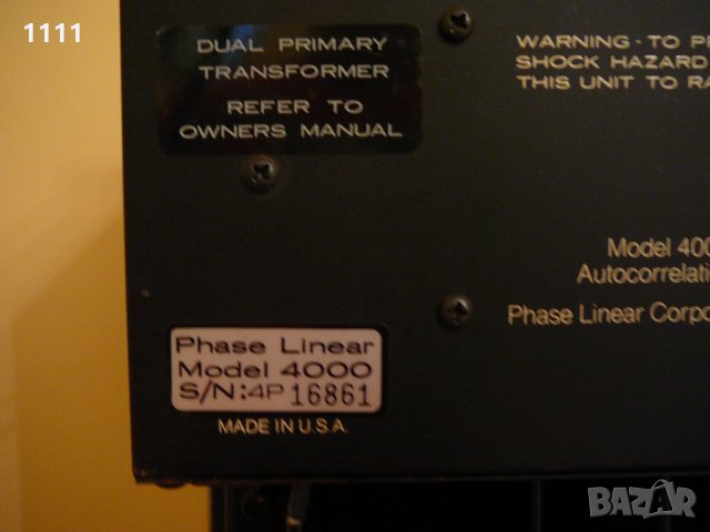 PHASE LINEAR 4000 I 400, снимка 9 - Ресийвъри, усилватели, смесителни пултове - 35347728