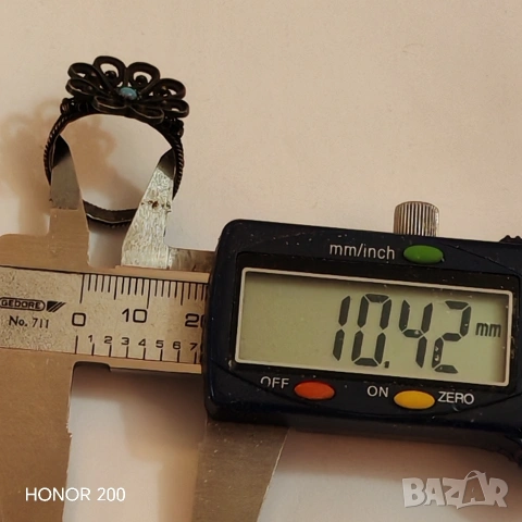 Винтидж сребърен пръстен филигран. , снимка 9 - Пръстени - 53582335