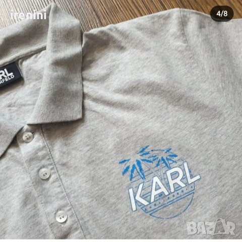 Страхотна мъжка тениска KARL LAGERFELD размер L, снимка 5 - Тениски - 40055167