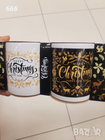 Коледни чаши, снимка 2 - Чаши - 43249261