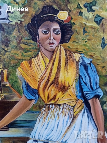 Картина маслени бои върху платно Ma Consepcion., снимка 10 - Картини - 51695115