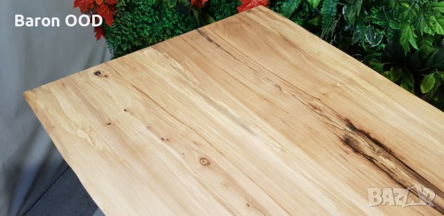 Трапезна маса, маса за хранене с жив ръб от масивно дърво Бряст, снимка 10 - Маси - 38242695