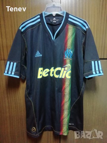Olympique Marseille Adidas оригинална фланелка тениска Олимпик Марсилия екип 2010 2011 L Third 
