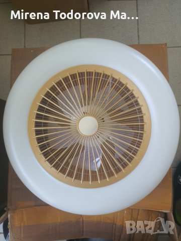 Полилей Вентилатор за таван дистанционно управление лед и регулируема скорост, снимка 3 - Лед осветление - 36910425