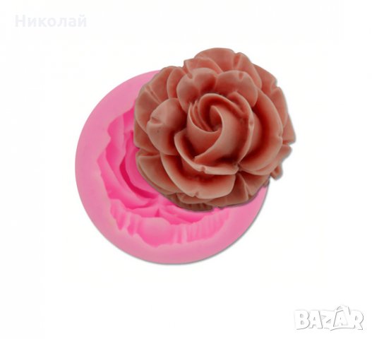 Силиконова форма за свещи малка роза , цвете фондан торта , цветя, снимка 3 - Други стоки за дома - 28347024