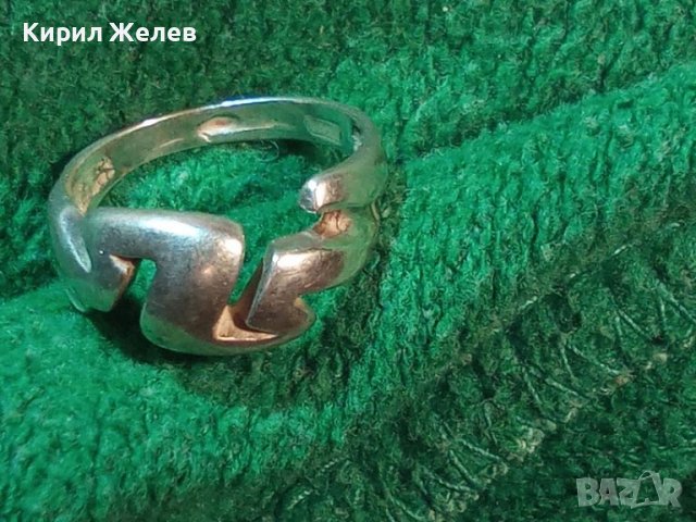 КРАСИВ ВИНТИДЖ АРТ СТИЛ СРЕБЪРЕН ПРЪСТЕН ВИСОКА ПРОБА СРЕБРО РЪЧНА ХУДОЖЕСТВЕНА РАБОТА 41923, снимка 10 - Антикварни и старинни предмети - 45767320