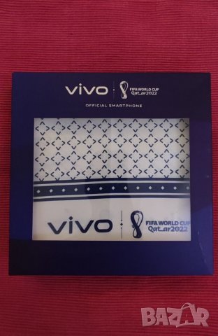 Рекламен копринен шал VIVO от световното в Катар 2022 г. 